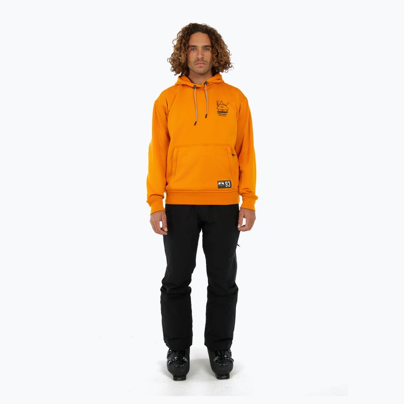 Bluza snowboardowa męska Protest PRTIvo Outdoor Hoodie caramel yellow 2