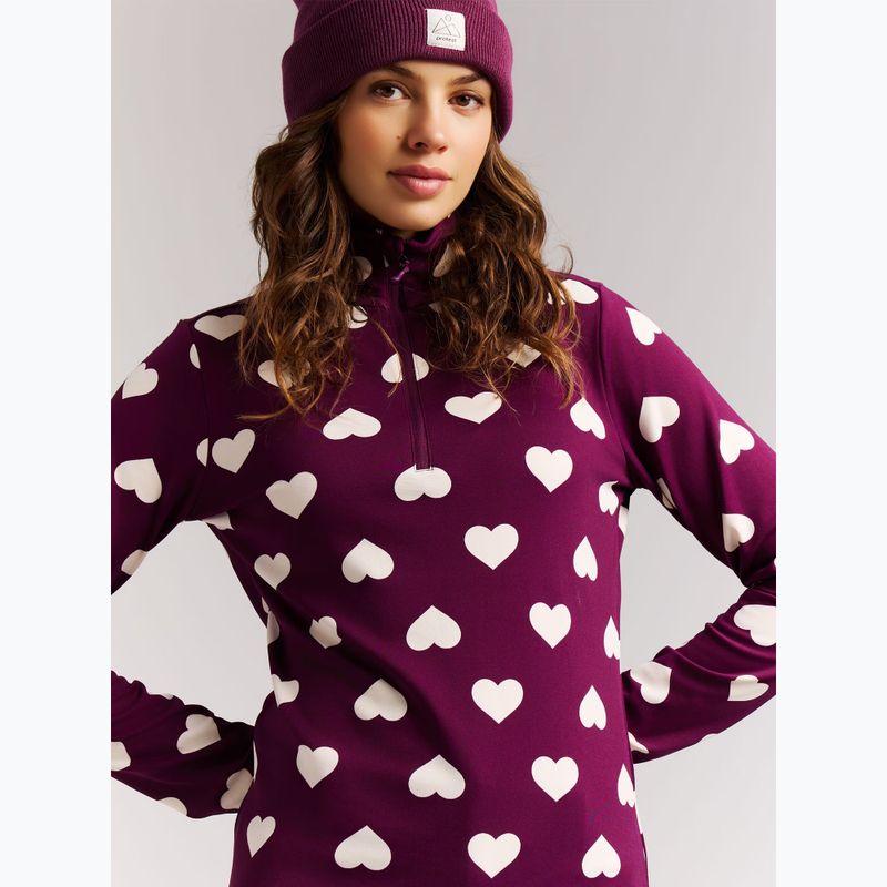Bluza polarowa damska Protest PRTSwana 1/4 Zip Active current purple 5