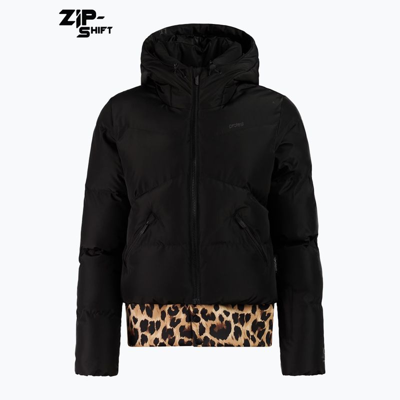 Kurtka snowboardowa damska Protest PRTPreppydos Zipshift true black 6