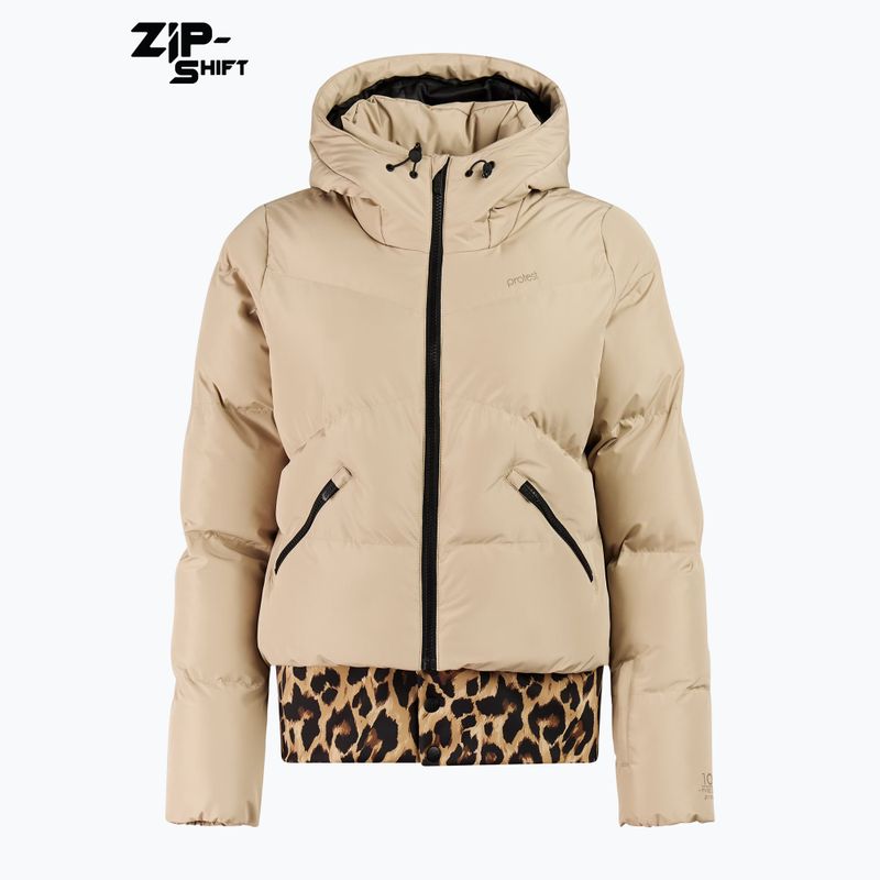 Kurtka snowboardowa damska Protest PRTPreppydos Zipshift bamboobeige 7