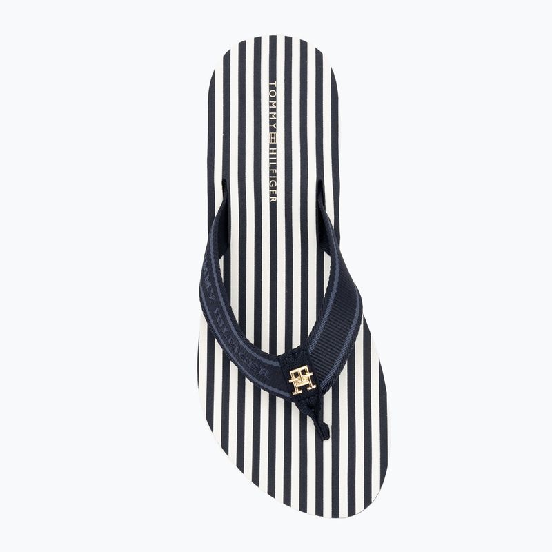 Japonki damskie Tommy Hilfiger Stripes Beach Sandal space blue 5