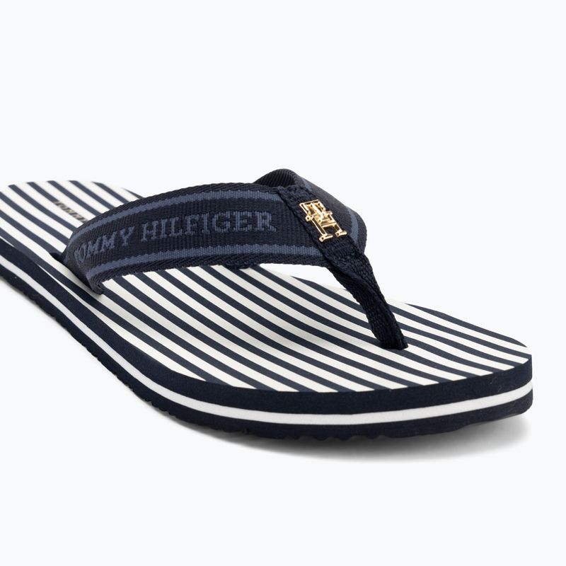 Japonki damskie Tommy Hilfiger Stripes Beach Sandal space blue 7