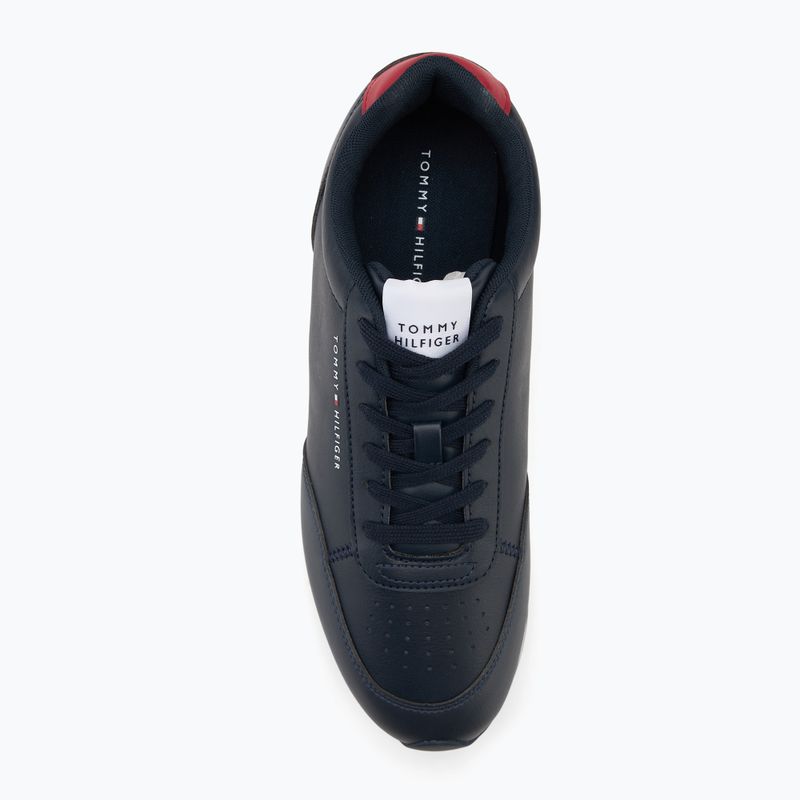 Buty męskie Tommy Hilfiger Lo Runner Pu Mix desert sky 5