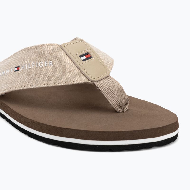Japonki męskie Tommy Hilfiger Chambray Beach Sandal beige 7