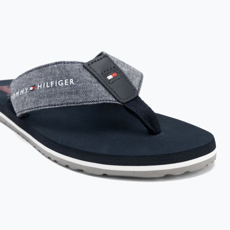 Japonki męskie Tommy Hilfiger Chambray Beach Sandal desert sky 7
