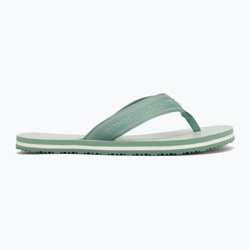 Japonki damskie Tommy Hilfiger Stripes Beach Sandal charming green 2