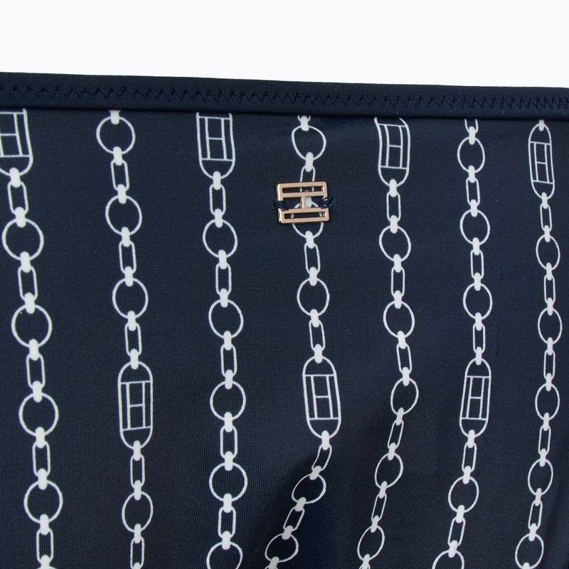 Dół od stroju kąpielowego Tommy Hilfiger Cheeky String Side Tie Print flag chain dark night navy 3