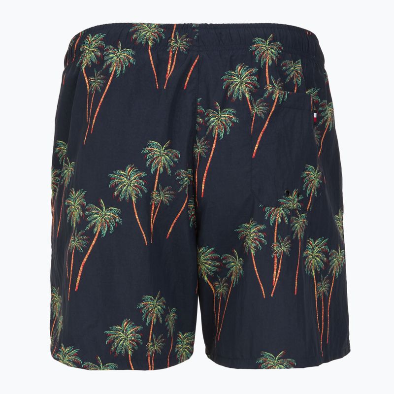 Szorty kąpielowe męskie Tommy Hilfiger Medium Drawstring Print palm tropic aop desert sky 2