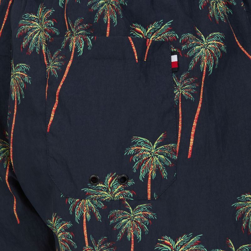 Szorty kąpielowe męskie Tommy Hilfiger Medium Drawstring Print palm tropic aop desert sky 4