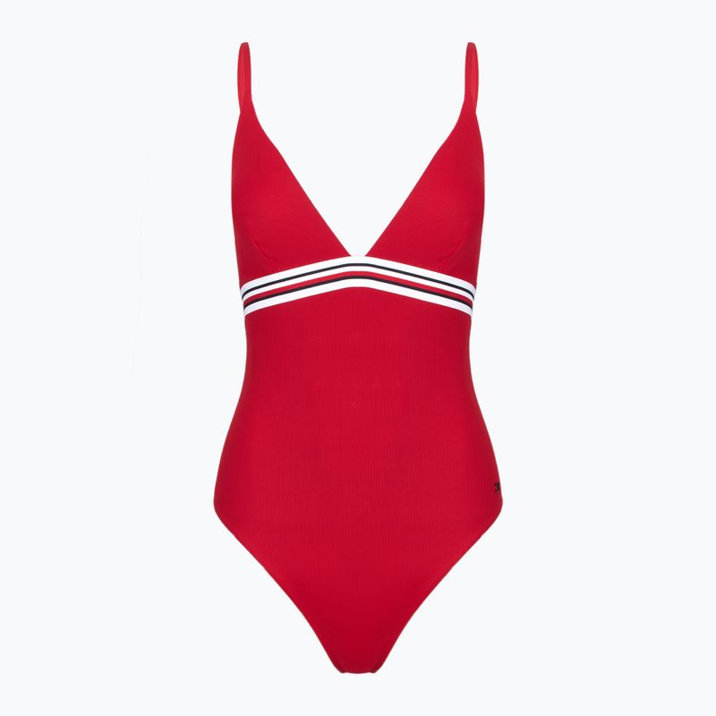 Strój kąpielowy jednoczęściowy damski Tommy Hilfiger Triangle One Piece Rp Ext primary red