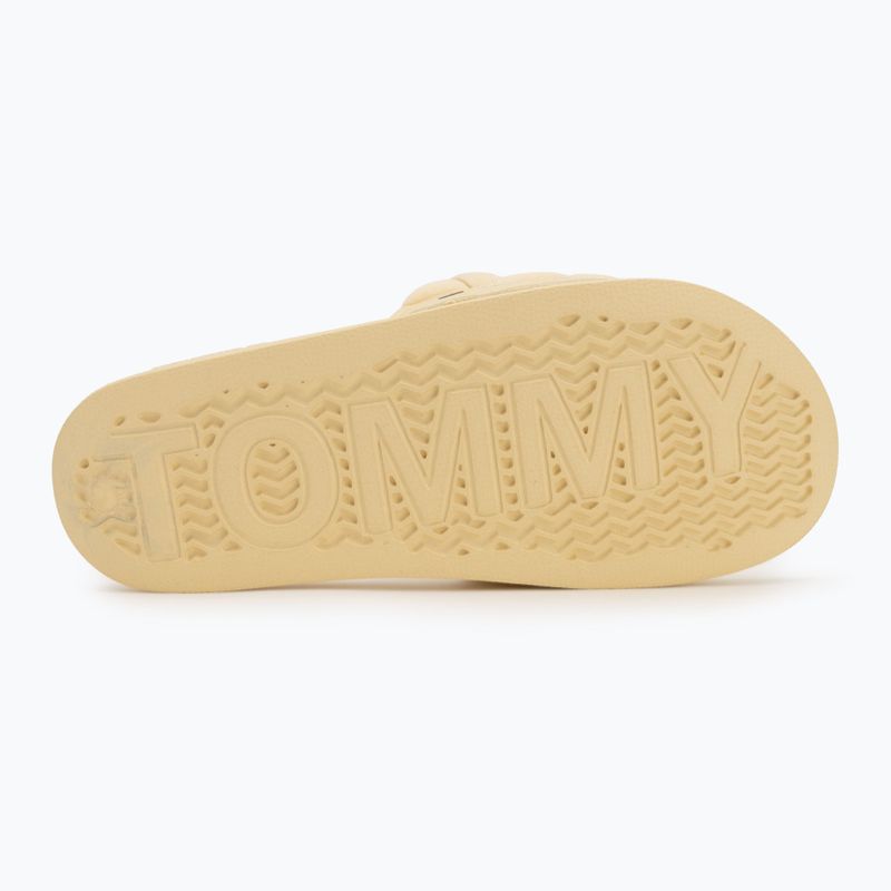 Klapki damskie Tommy Jeans Braided Slide frozen custard 4
