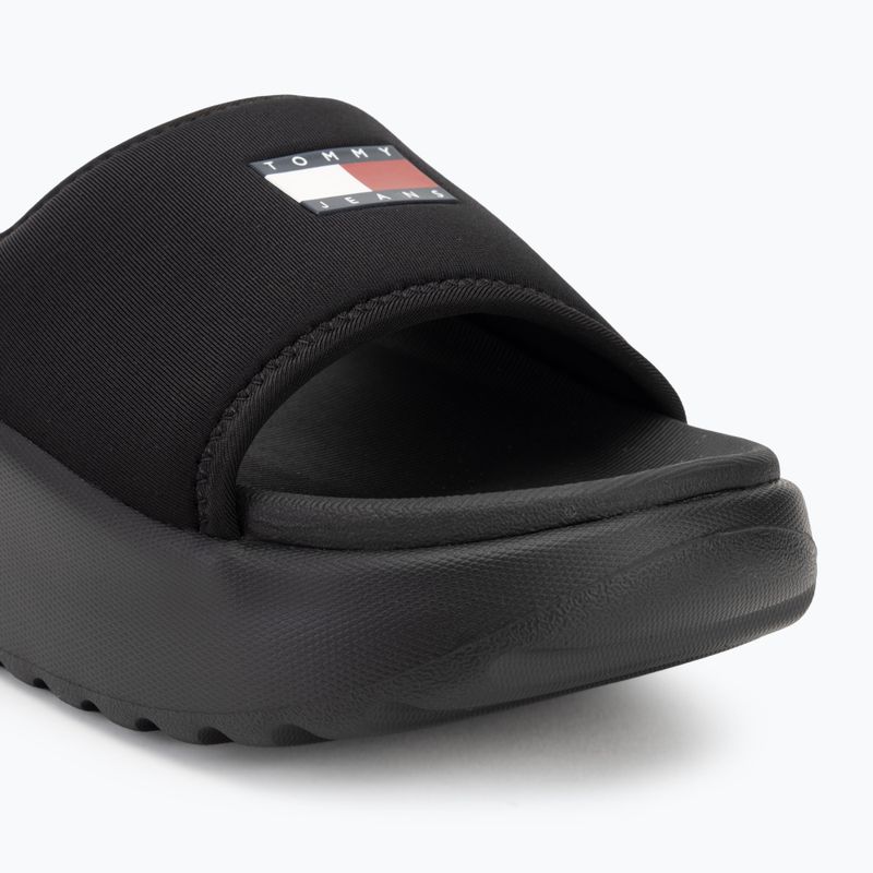 Klapki damskie Tommy Jeans Comfy Pool Slide black 7