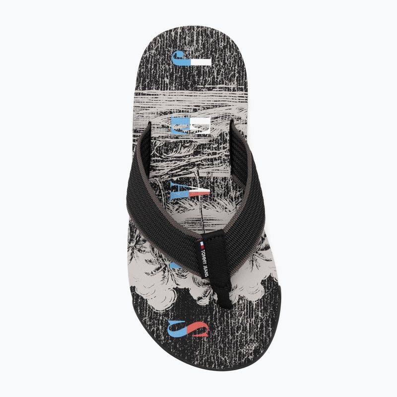 Japonki męskie Tommy Jeans Elevated Beach Sandal black 5