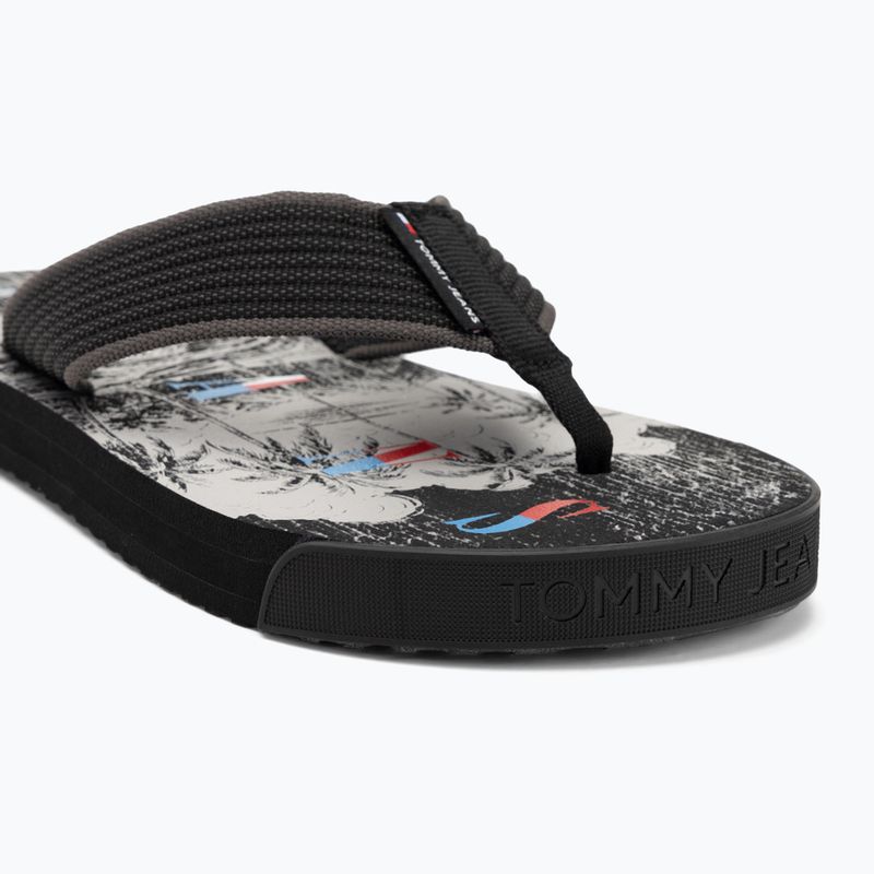 Japonki męskie Tommy Jeans Elevated Beach Sandal black 7