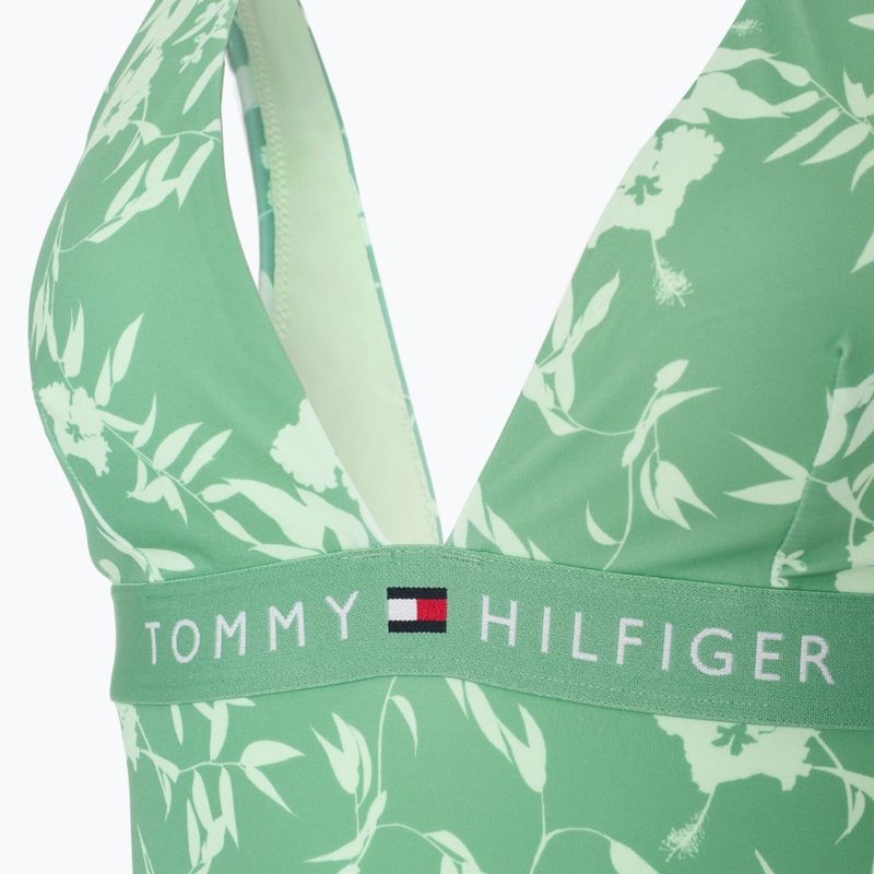 Strój kąpielowy jednoczęściowy damski Tommy Hilfiger Halter One Piece Rp Print floral tropic aop fort green 3