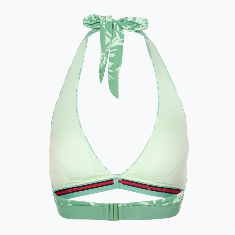 Góra od stroju kąpielowego Tommy Hilfiger Halter Rp Print floral tropic aop fort green 2