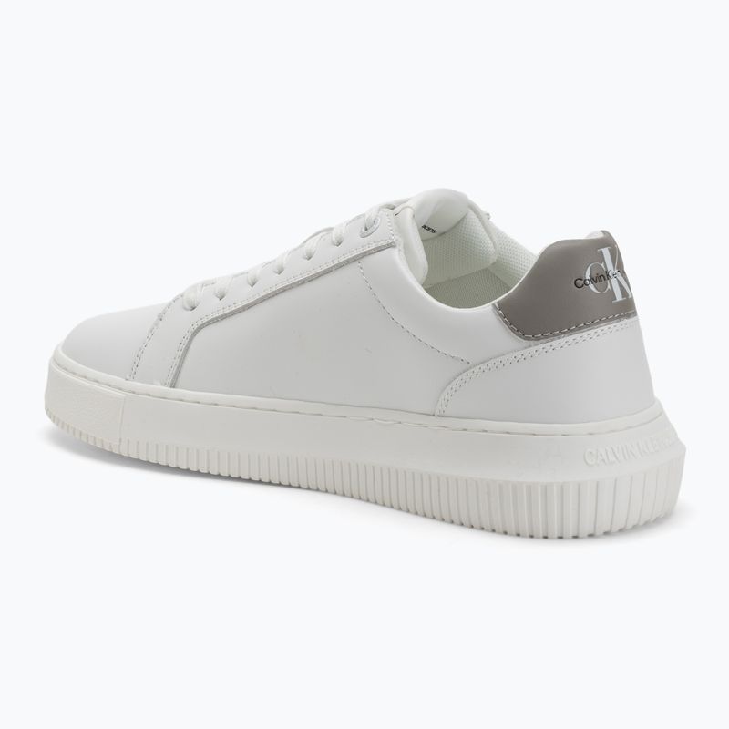Buty męskie Calvin Klein YM0YM00681 Chunky Cupsole Monologo Lth triple bright white/rock ridge 3