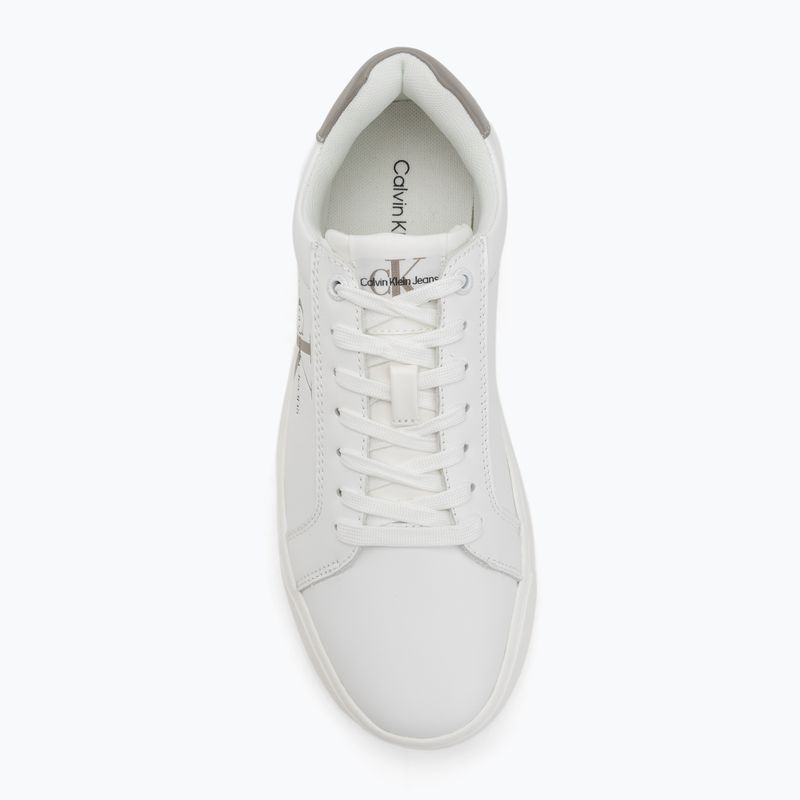 Buty męskie Calvin Klein YM0YM00681 Chunky Cupsole Monologo Lth triple bright white/rock ridge 5