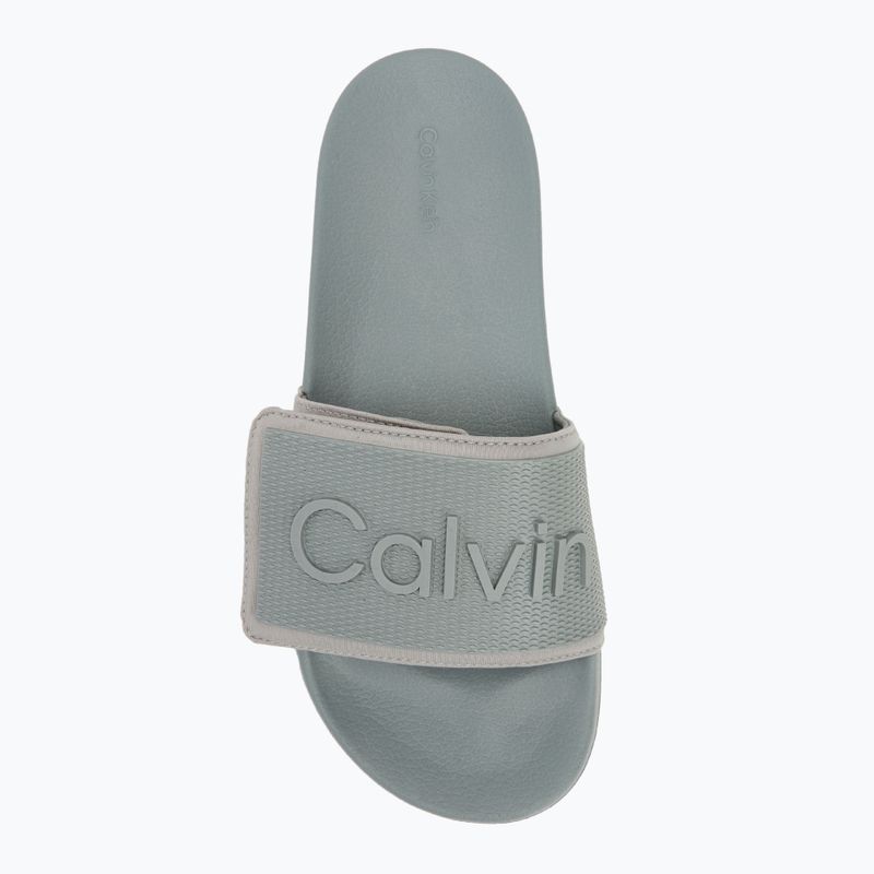 Klapki męskie Calvin Klein HM0HM01437 Adj Pool Slide TPU granite road 5