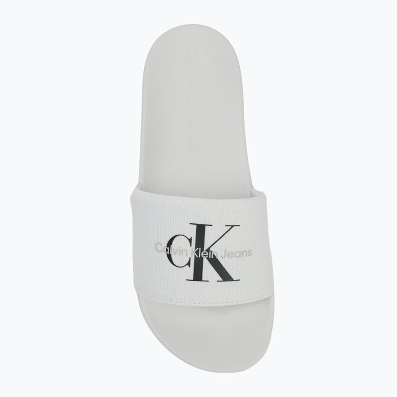 Klapki męskie Calvin Klein YM0YM01271 Slide Monogram Cv bright white/black 5