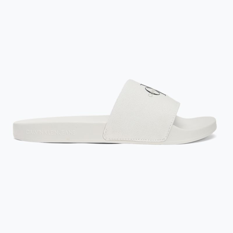 Klapki damskie Calvin Klein YW0YW01835 Slide Monogram Wn bright white/black 2