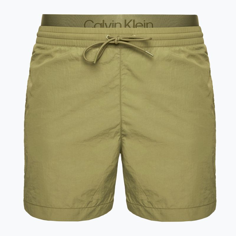 Szorty kąpielowe męskie Calvin Klein KM0KM01081 Medium Double Waistband mermaid