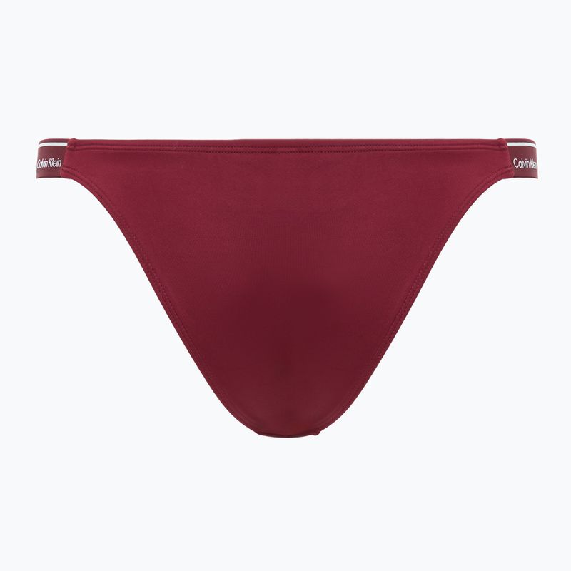 Dół od stroju kąpielowego Calvin Klein KW0KW02732 Curved Delta Bikini plum glaze 2