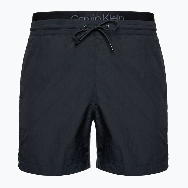Szorty kąpielowe męskie Calvin Klein KM0KM01081 Medium Double Waistband black