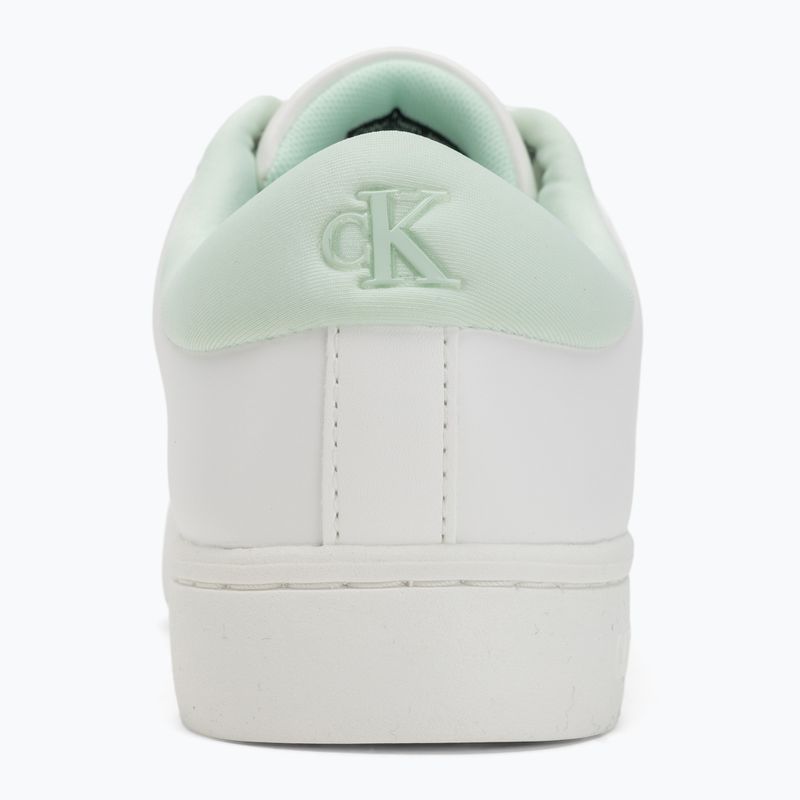 Buty damskie Calvin Klein YW0YW01444 Classic Cupsole Lowlaceup Lth Wn bright white/moonlight jade 6