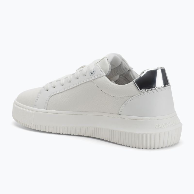 Buty damskie Calvin Klein YW0YW01769 Chunky Cupsole Low Mg bright white/silver 3