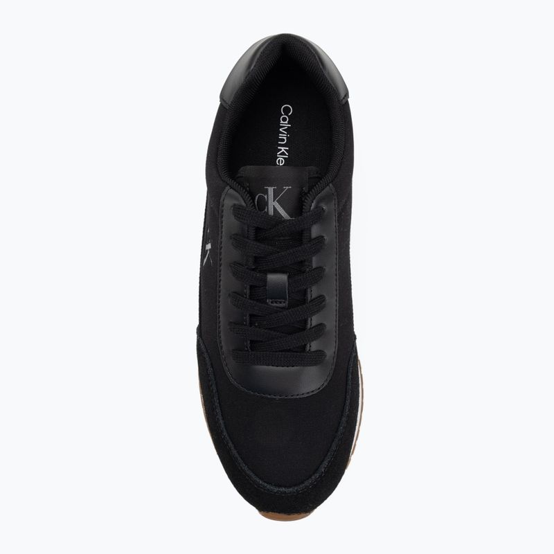 Buty damskie Calvin Klein YW0YW01888 Retro Runner Low Laceup Canvas black/bright white 5