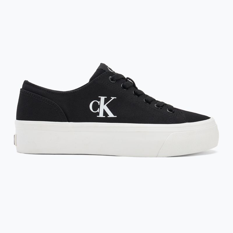 Trampki damskie Calvin Klein YW0YW01763 Vulc Flatform Low Cv MG black/bright white 2