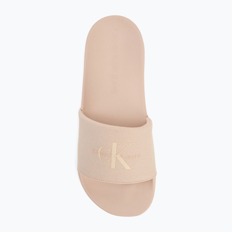 Klapki damskie Calvin Klein YW0YW01835 Slide Monogram Wn triple whisper pink 5