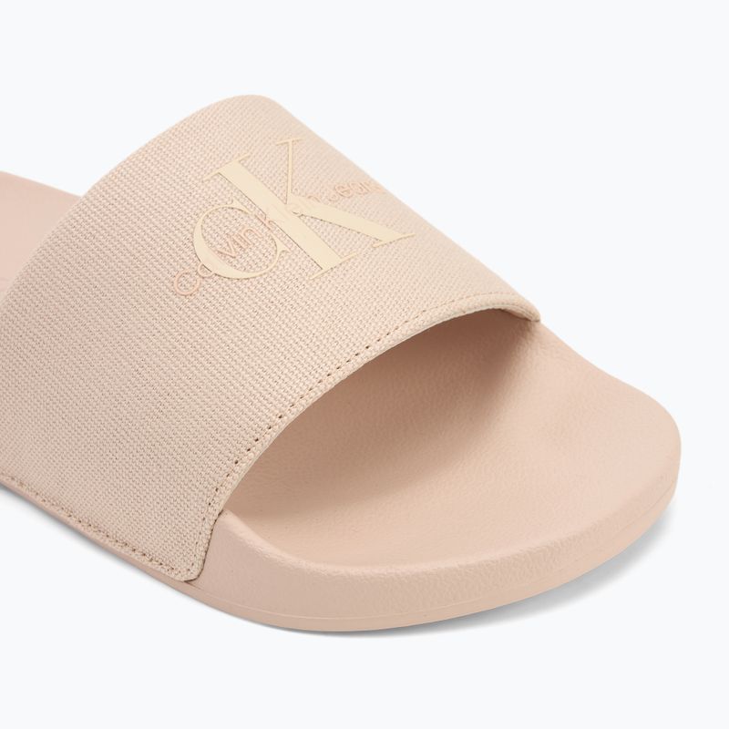 Klapki damskie Calvin Klein YW0YW01835 Slide Monogram Wn triple whisper pink 7