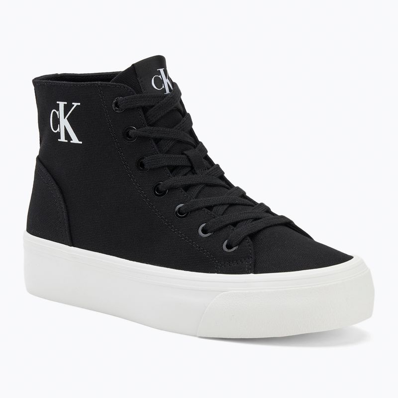 Trampki damskie Calvin Klein YW0YW01764 Vulc Flatform Mid Cv Mg black/bright white