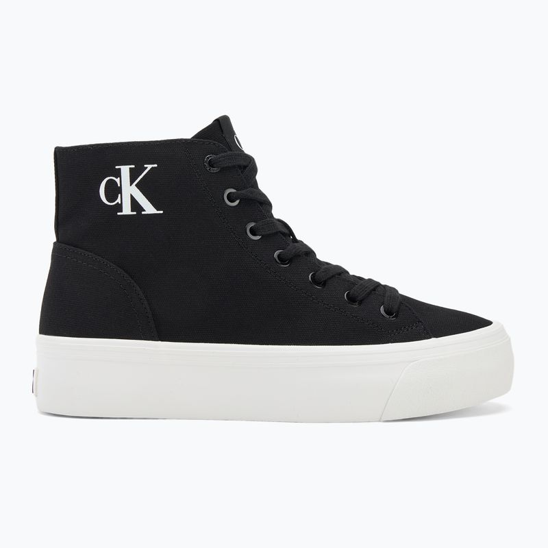 Trampki damskie Calvin Klein YW0YW01764 Vulc Flatform Mid Cv Mg black/bright white 2
