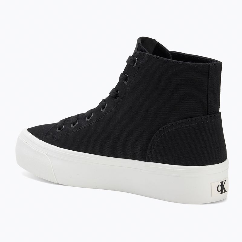 Trampki damskie Calvin Klein YW0YW01764 Vulc Flatform Mid Cv Mg black/bright white 3