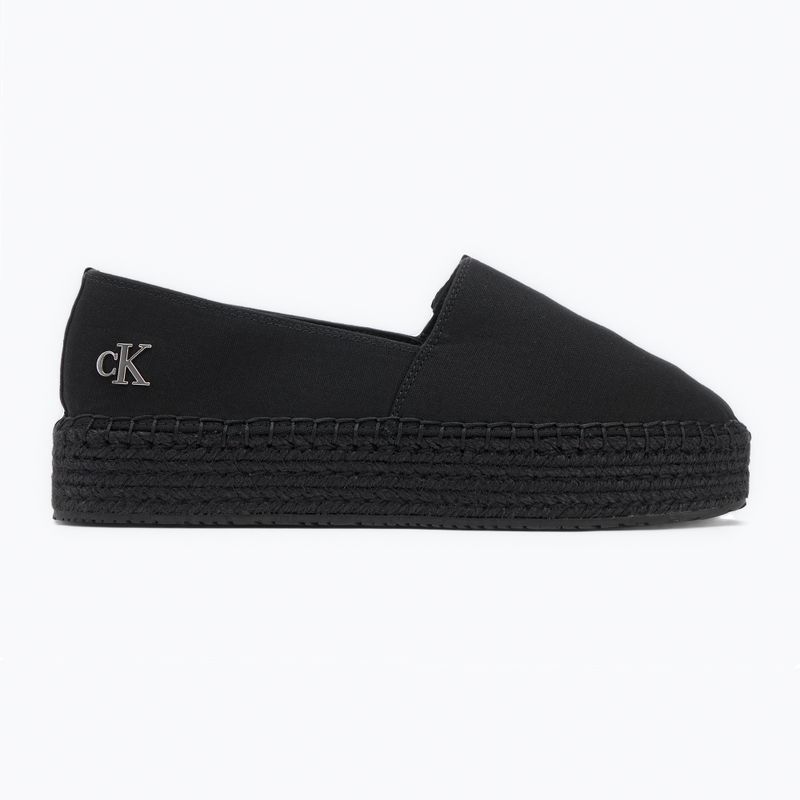 Buty damskie Calvin Klein Flatform Espadrille Mg/Hdw triple black 2