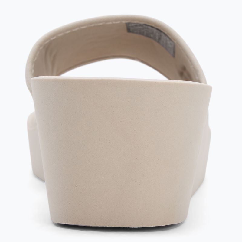 Klapki damskie Calvin Klein YW0YW01725 Beach Wedge Slide Canvas eggshell 6