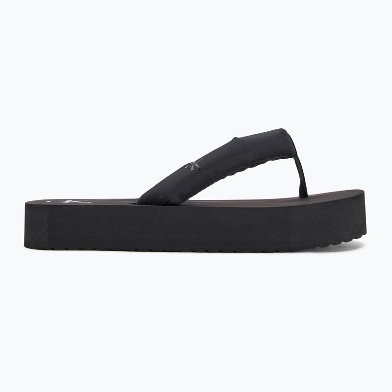 Japonki damskie Calvin Klein YW0YW01723 Beach Sandal Flatform Ttxr Satin triple black 2