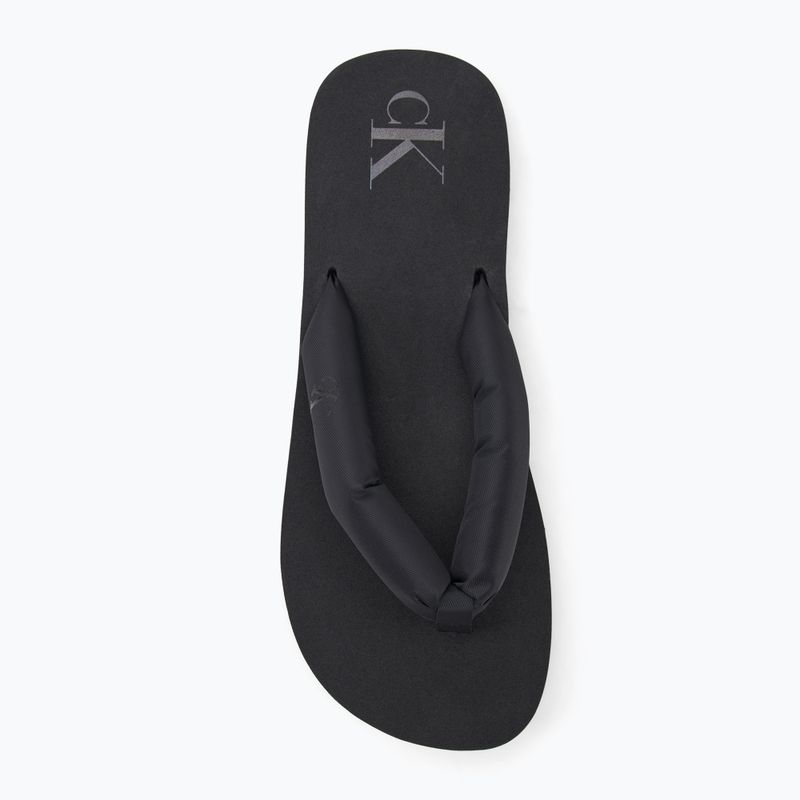 Japonki damskie Calvin Klein YW0YW01723 Beach Sandal Flatform Ttxr Satin triple black 5