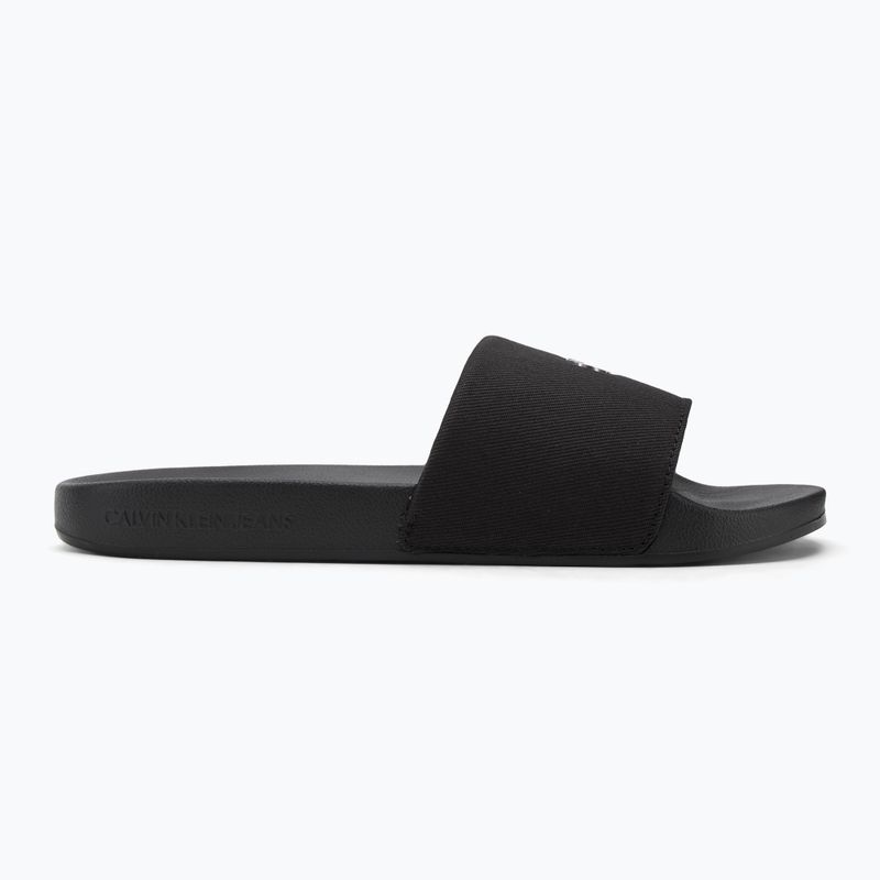 Klapki damskie Calvin Klein YW0YW01713 Slide Monogram Hardware triple black 2