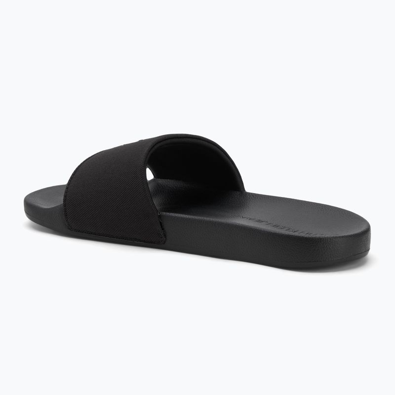 Klapki damskie Calvin Klein YW0YW01713 Slide Monogram Hardware triple black 3