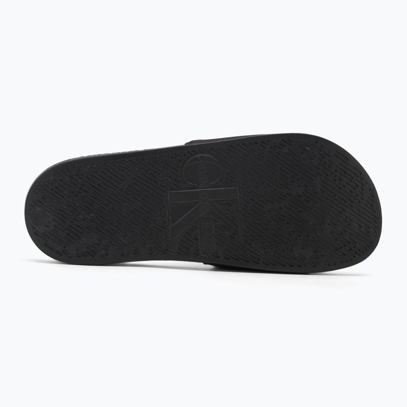 Klapki damskie Calvin Klein YW0YW01713 Slide Monogram Hardware triple black 4
