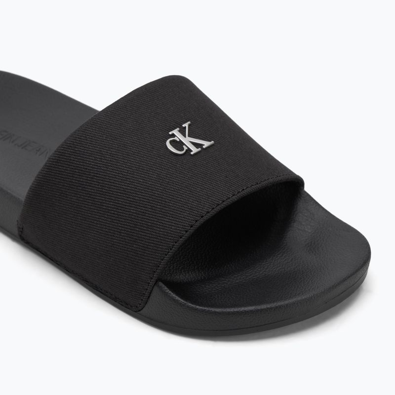 Klapki damskie Calvin Klein YW0YW01713 Slide Monogram Hardware triple black 7