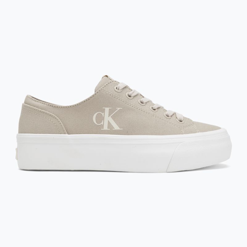 Trampki damskie Calvin Klein YW0YW01763 Vulc Flatform Low Cv MG eggshell/creamy white 2