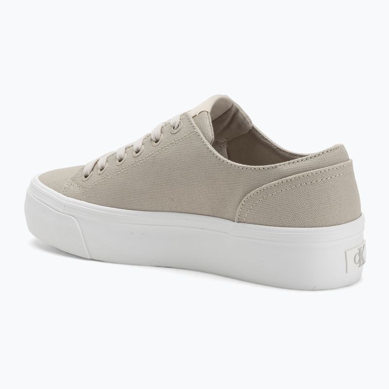 Trampki damskie Calvin Klein YW0YW01763 Vulc Flatform Low Cv MG eggshell/creamy white 3