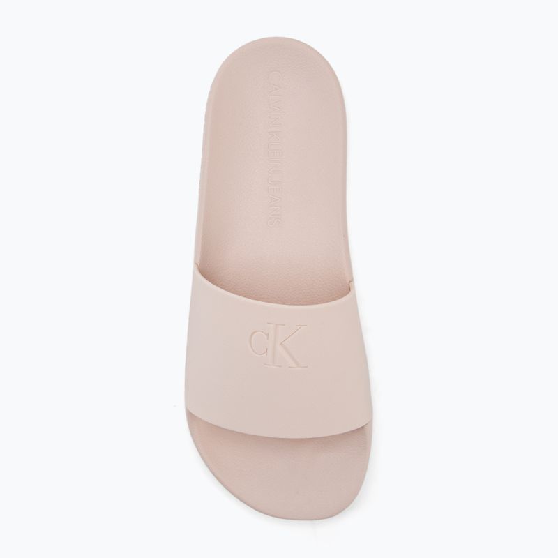 Klapki damskie Calvin Klein YW0YW01715 Slide Monogram Tpu whisper pink 5
