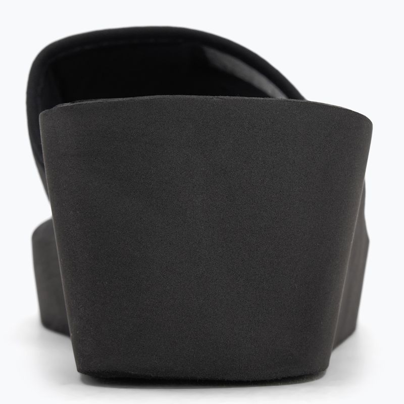 Klapki damskie Calvin Klein YW0YW01725 Beach Wedge Slide Canvas triple black 6