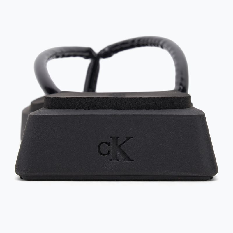Japonki damskie Calvin Klein YW0YW01716 Sq Low Wedge Sandal Stitch triple black 6